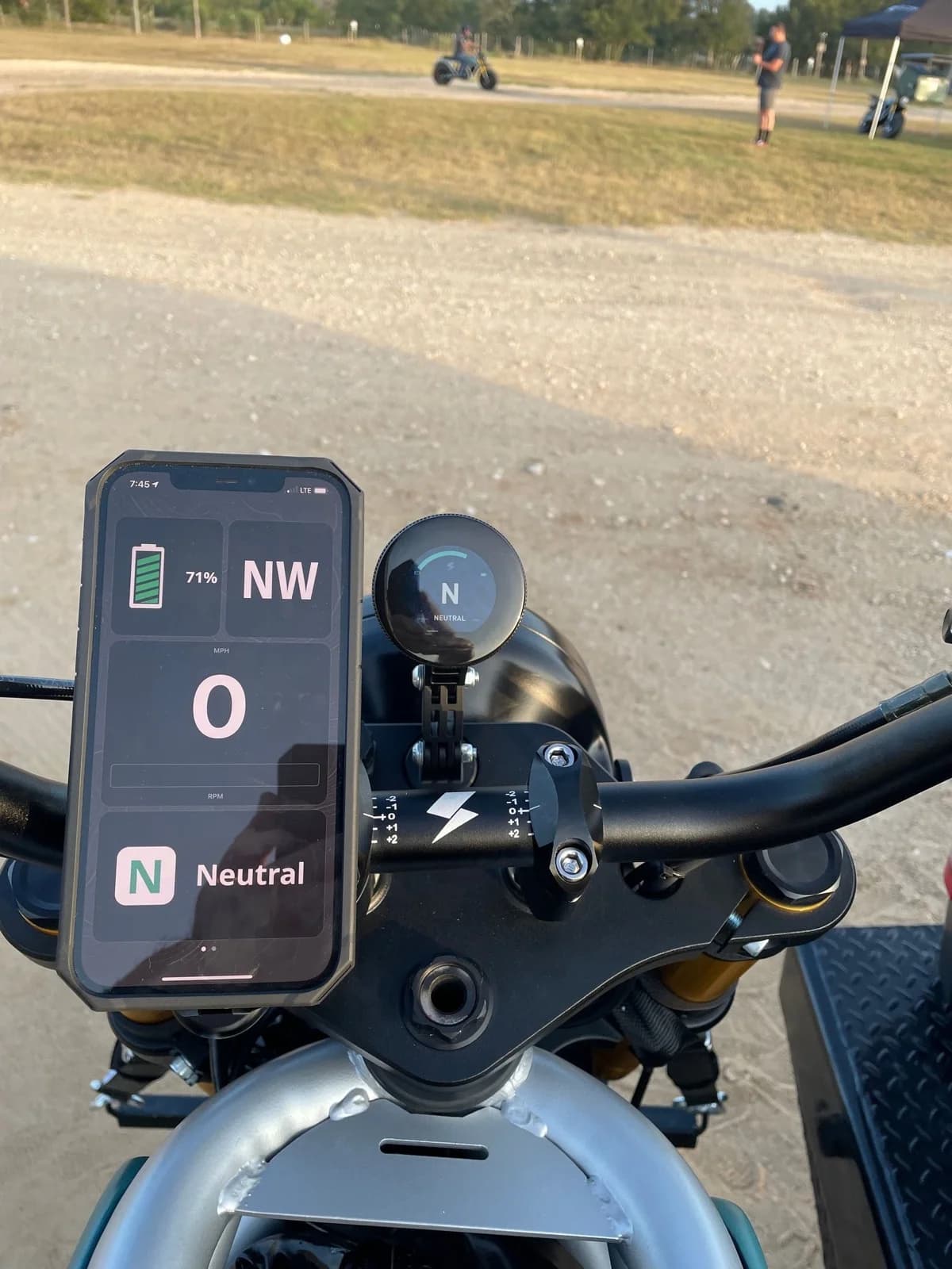 Volcon mobile app connected to a 2022 Grunt